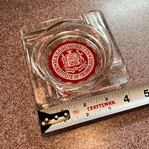 Massachusetts Institute of Technology (MIT) Vintage 80’s/90’s Glass Ashtray